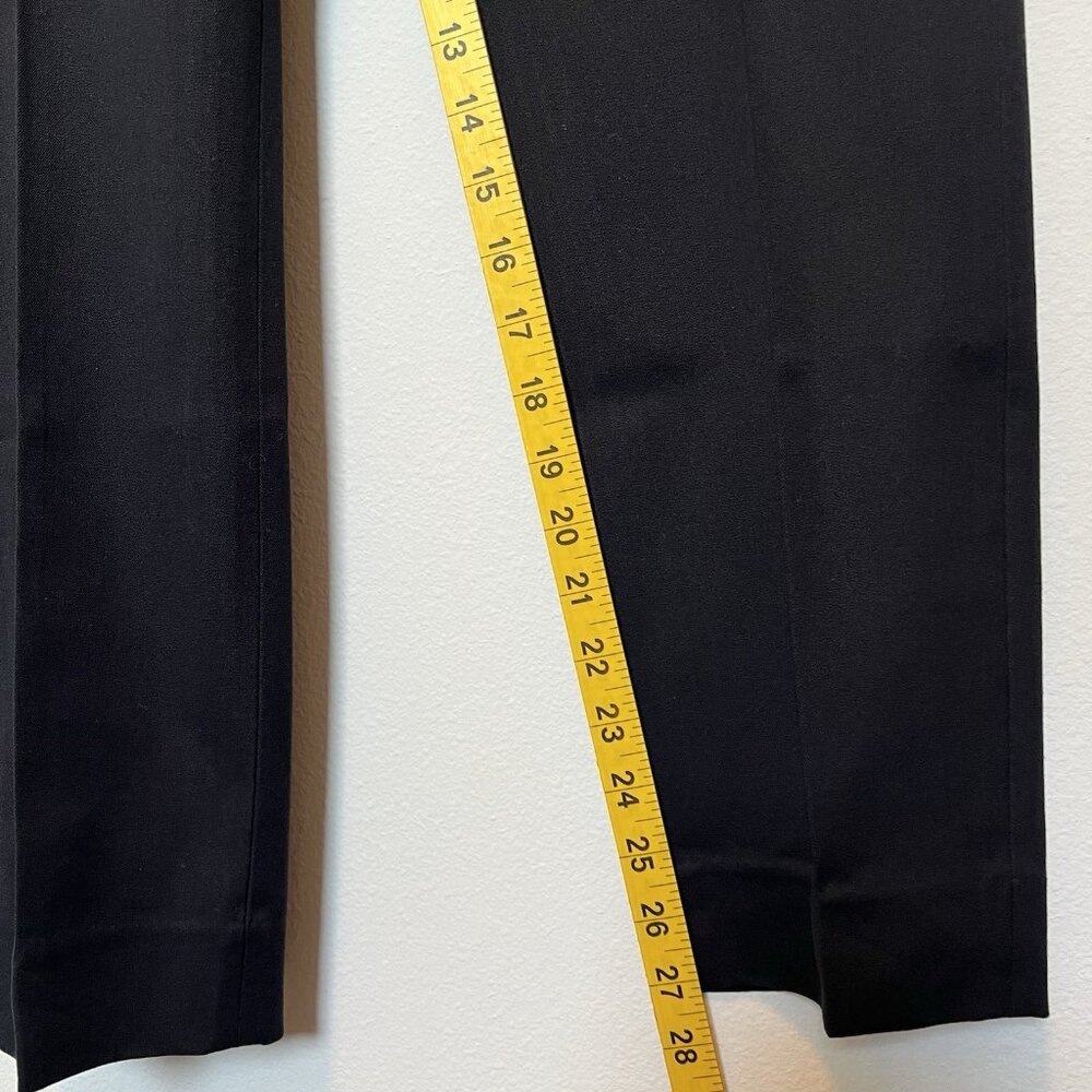 Everlane Women’s Size 14 Black Pants High Waisted Tapered Leg Crop Stretch Zip - Picture 6 of 10